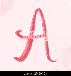 Lettre police typographique vectorielle de contour de pinceau Illustration de Vecteur