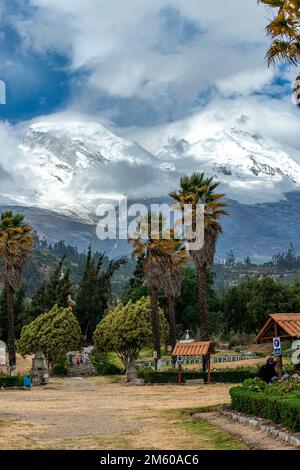 Yungay, Pérou - 16 septembre. 2022: Parc national Huascaran au Pérou à Yungay. Patrimoine naturel mondial de l'UNESCO. réserve de biosphère dans les Andes Banque D'Images