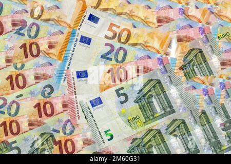 Billets en euros Banque D'Images