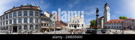 Lindau Lac de Constance place du marché Panorama Allemagne Banque D'Images