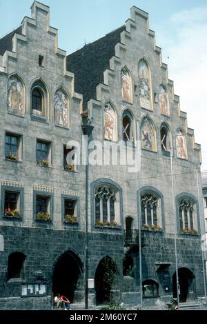 Hôtel de ville en 1982, Wasserburg am Inn, Bavière, Allemagne Banque D'Images