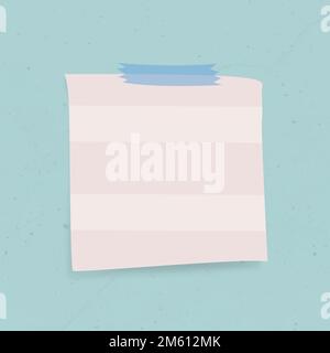 Vecteur autocollant de note de rappel rose Illustration de Vecteur