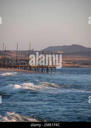 Restaurant Tiger Reef sur la plage de Swakopmund en Namibie Banque D'Images