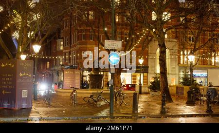 Sloane Square à Londres Chelsea - LONDRES, Royaume-Uni - 20 DÉCEMBRE 2022 Banque D'Images