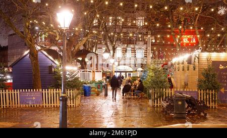 Sloane Square à Londres Chelsea - LONDRES, Royaume-Uni - 20 DÉCEMBRE 2022 Banque D'Images