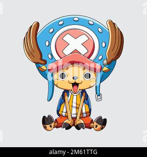 Tony tony Chopper. Illustration vectorielle d'une pièce Illustration de Vecteur