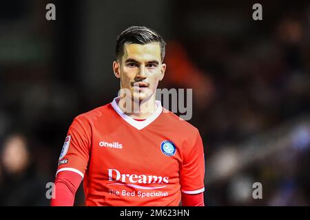 Peterborough, Royaume-Uni. 1st janvier 2023. Anis Mehmeti (11 Wycombe Wanderers) lors du match de la Sky Bet League 1 entre Peterborough et Wycombe Wanderers, sur London Road, Peterborough, le dimanche 1st janvier 2023. (Crédit : Kevin Hodgson | ACTUALITÉS MI) crédit : ACTUALITÉS MI et sport /Actualités Alay Live Banque D'Images