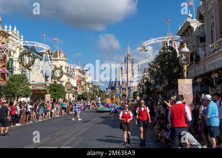 Orlando, Floride, Etats-Unis - 5 novembre 2022 : Parc du Royaume magique. Célébration du 50th anniversaire de Walt Disney World. Banque D'Images