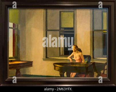 City Sunlight, 1954, exposition de New York d'Edward Hopper, 2022, Whitney Museum of American Art, New York, États-Unis Banque D'Images