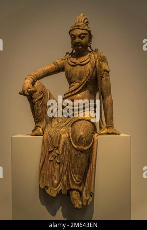 Bodhisattva, dynastie de la chanson du Nord, 11th-12th siècle, galeries d'art de la Chine antique, Metropolitan Museum of Art, New York City, Etats-Unis Banque D'Images