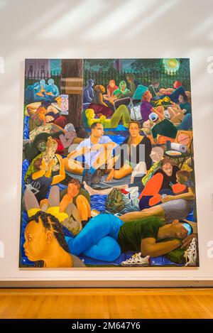 Nicole Eisenman peignant les Abolitionnistes dans le parc, 2022, Galerie d'art contemporain, Metropolitan Museum of Art, New York, Etats-Unis Banque D'Images