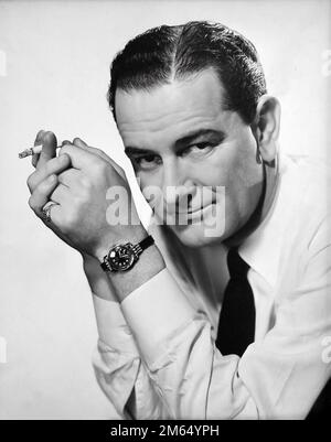 Lyndon B Johnson (futur président des États-Unis) Portrait Photograph, 17 juin 1942 Banque D'Images