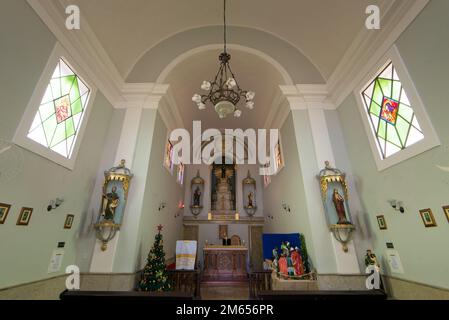 Intérieur de la chapelle Saint Anthony à Nova Friburgo, Brésil Banque D'Images