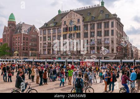 Madame Tussauds d'Amsterdam. Banque D'Images