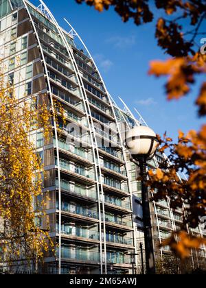 Salford Quays UK janvier 2023 appartements modernes dans la ville de Salford Quays Manchester Banque D'Images