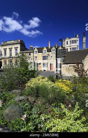 Architecture géorgienne le long de la zone du marché Sheep de Stamford Town, Lincolnshire County, Angleterre, Royaume-Uni Banque D'Images