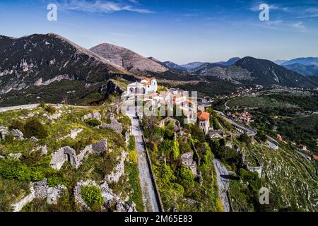 Dans la Basilique et le Sanctuaire de San Biagio, les reliques du patron saint Biagio sont conservées. Maratea, province de Potenza, Basilicate, Italie, Europe Banque D'Images