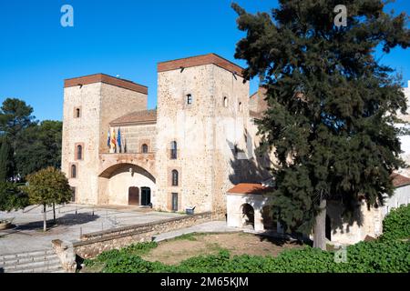 Le bâtiment du Musée archéologique de Badajoz dans l'Alcazaba Banque D'Images