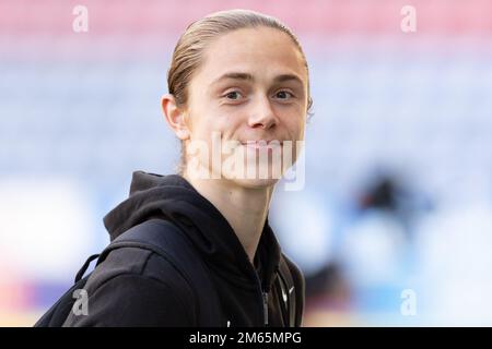 Wigan, Royaume-Uni. 02nd janvier 2023. Thelo Aasgaard #30 de Wigan Athletic avant le match de championnat Sky Bet Wigan Athletic vs Hull City au DW Stadium, Wigan, Royaume-Uni, 2nd janvier 2023 (photo de Phil Bryan/News Images) à Wigan, Royaume-Uni le 1/2/2023. (Photo de Phil Bryan/News Images/Sipa USA) Credit: SIPA USA/Alay Live News Banque D'Images