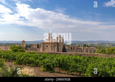 Abbaye royale de Santa Maria de Poblet, monastère cistercien, Catalogne, Espagne Banque D'Images