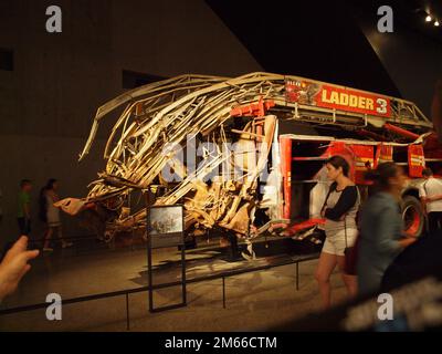 Musée du World Trade Center de New York sur le site de l'ancien World Trade Center détruit à 11 septembre,2001.près de 3000 ont été tués. Banque D'Images