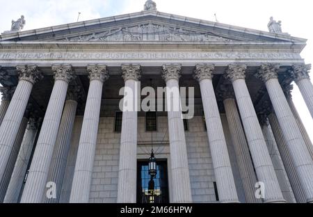 Bâtiment de la Cour suprême de l'État de New York Banque D'Images