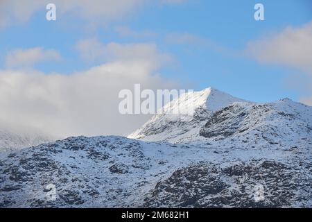 CRIB Goch Peak, à côté du mont Snowdon (YR Widdfa), Snowdonia, pays de Galles. Banque D'Images