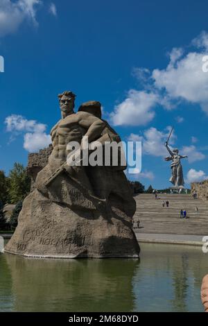 Monument à la mort à Mamaev Kurgan, Volgograd, Russie Banque D'Images