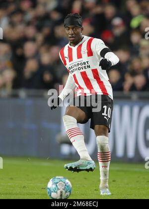 EINDHOVEN - Noni Madueke du PSV Eindhoven lors du match amical entre le PSV et l'AC Milan au stade Phillips sur 30 décembre 2022 à Eindhoven, pays-Bas. AP | hauteur hollandaise | Bart Stoutjesdijk Banque D'Images