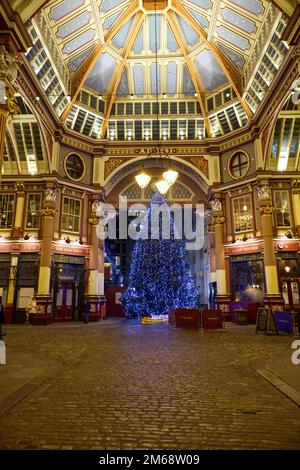 Royaume-Uni, Londres - Noël au Leadenhall Market Banque D'Images