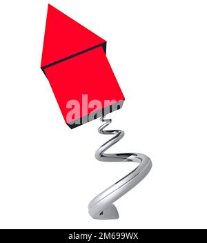 Augmentation du coût de l'immobilier Banque D'Images