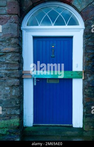 Barrières de porte pour le jeu de Ba du nouvel an, Kirkwall, Orkney Banque D'Images