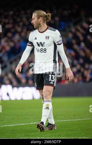 LONDRES, ANGLETERRE - DÉCEMBRE 26 : Tim Ream lors du match de la première ligue entre Crystal Palace et Fulham FC au parc Selhurst sur 26 décembre 2022 in Banque D'Images