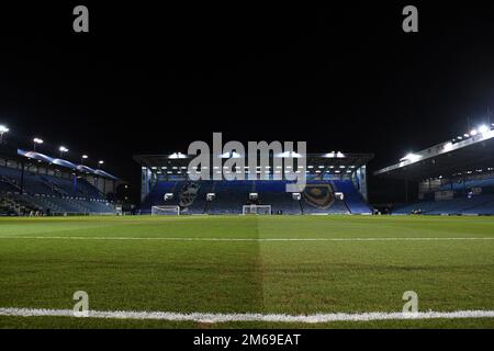 Vue générale de Fratton Park, stade du club de football de Portsmouth - Portsmouth v Ipswich Town, Sky Bet League One, Fratton Park, Portsmouth, Royaume-Uni - 29th décembre 2022 usage éditorial uniquement - restrictions DataCo applicables Banque D'Images