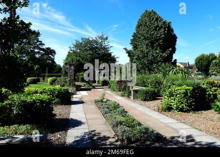 Vue sur Coronation Park, ville de Corby, Northamptonshire, Angleterre ; Grande-Bretagne ; ROYAUME-UNI Banque D'Images