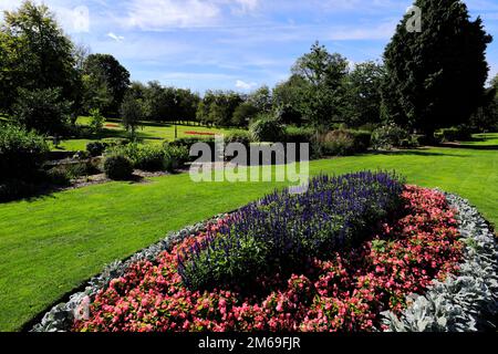 Vue sur Coronation Park, ville de Corby, Northamptonshire, Angleterre ; Grande-Bretagne ; ROYAUME-UNI Banque D'Images