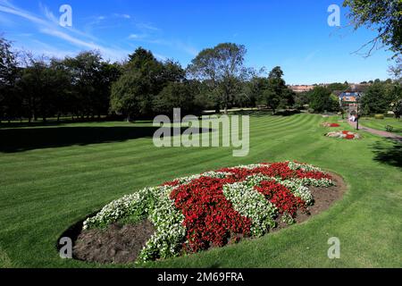 Vue sur Coronation Park, ville de Corby, Northamptonshire, Angleterre ; Grande-Bretagne ; ROYAUME-UNI Banque D'Images