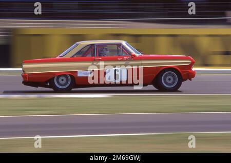 1964 course Ford Falcon Sprint au Festival historique des Coys courses de voitures classiques à Silverstone juillet 1995 Banque D'Images