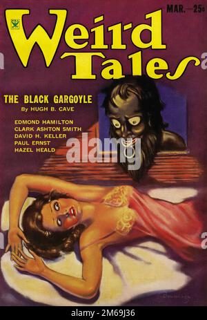 Vintage Magazine couverture - Weird Tales Mars 1934 Banque D'Images