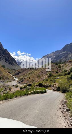 Embase el Yeso, Cajon del Maipo, Chili Banque D'Images