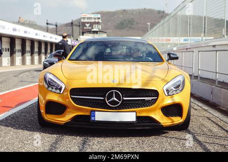 Mercedes AMG GT Racing super sport Banque D'Images