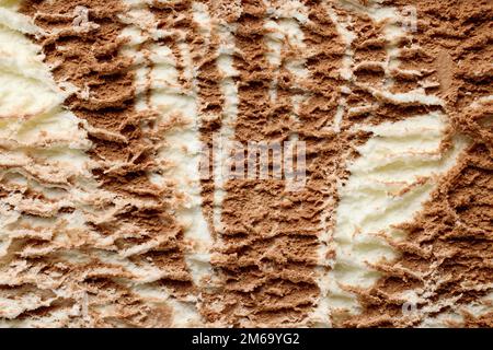 texture glace vanille et chocolat Banque D'Images