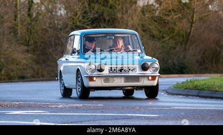 1969 bleu Hillman Imp voiture britannique classique Banque D'Images