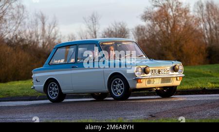 1969 bleu Hillman Imp voiture britannique classique Banque D'Images