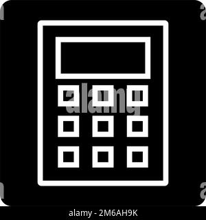 Icône de la case de calcul carrée. Vecteur modifiable. Illustration de Vecteur