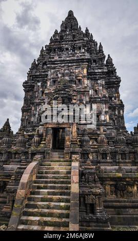 Temple Hindou Prombanan à Yogjakarta complexes en Java Banque D'Images