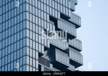 Silom District, King Power Mahanakhon Skyscraper (314 m de haut) Banque D'Images