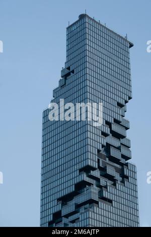 Gratte-ciel à usage mixte King Power Mahanakhon, quartier central des affaires Banque D'Images