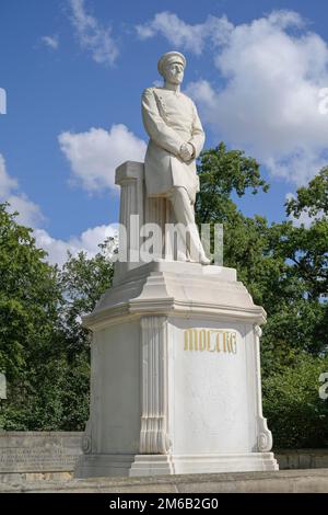 Monument, Helmuth Karl Bernhard von Moltke, Grosser Stern, Tiergarten, Mitte, Berlin, Allemagne Banque D'Images