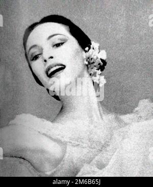 Maria Tallchief. Photographie de la ballerine amérindienne Elizabeth Marie Tallchien (1925-2013) en 1954 Banque D'Images